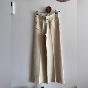 NWT J. Crew Women’s Sailor sweater trouser in TENCEL™ blend Ecru Size XS